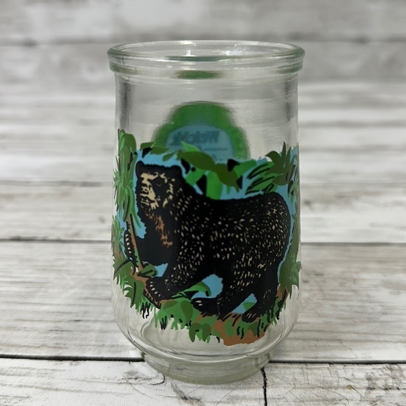 WELCH’S ENDANGERED SPECIES SPECKLED BEAR JELLY JAR GLASS NUMBER 10 - Picture 1 of 5